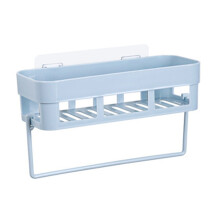 Plastic Bathroom Shelf Organizer, Big Capacity Removable Suction Shower Caddy, Space Organizer For Kitchen Balcony, Easy Clean Water Resistant (Stacka