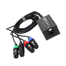 Répartiteur de son RJ45 à 4 canaux XLR à 3 broches,-B