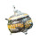 Peacocks Sugar Container with Lid Alloy Candy Jar-silver orange 1