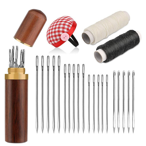 Big Eye Sewing Needle Kits for DIY Leatherworking with-Set 1