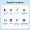 Flexible Neck Amplifying Lamp Stable Stand Modifiable Brightness 6