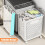 42L Foldable Laundry Basket On Wheels Fold Laundry Storage Bin Hamper For Clothes 2