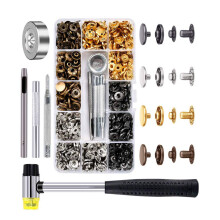 Grommets Eyelets Kits with Punch Tool, Metal Grommet Kits for-B