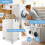 42L Foldable Laundry Basket On Wheels Fold Laundry Storage Bin Hamper For Clothes 5