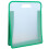 3PCS Handheld Book Bag Clear File Organiser Bag Document-Green 1