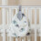 Space Saving Bedside Storage Bag Nursery Organizer Multifunctional For Baby Cot Pocket Rainbow Leaves Pattern 3