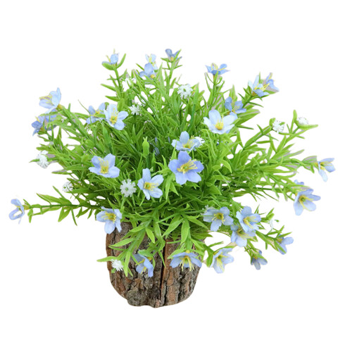 Decorative Artificial Plant with Pots Decoration for-Blue
