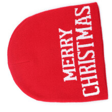 Elastic Windproof Beanies Knitted Jacquard Christmas Pattern-3
