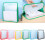 3PCS Handheld Book Bag Clear File Organiser Bag Document-Green 3