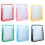 3PCS Handheld Book Bag Clear File Organiser Bag Document-Green 2