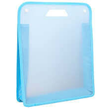 3PCS Handheld Scrapbook Paper Organiser Bag File Organiser-Blue