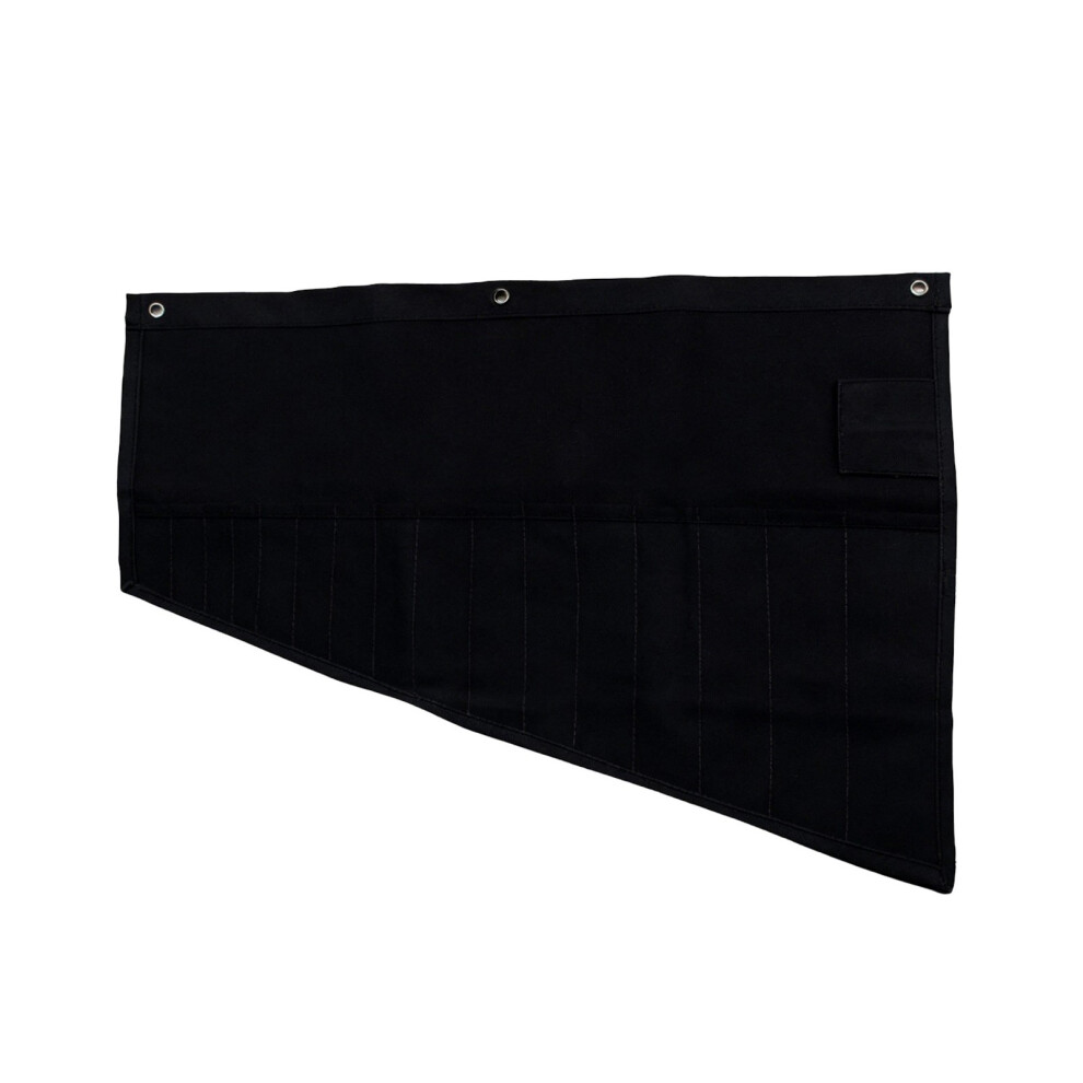 Multi Color Heavy Duty Wrench Tool Roll Hanging Bag-Black 7696000774091