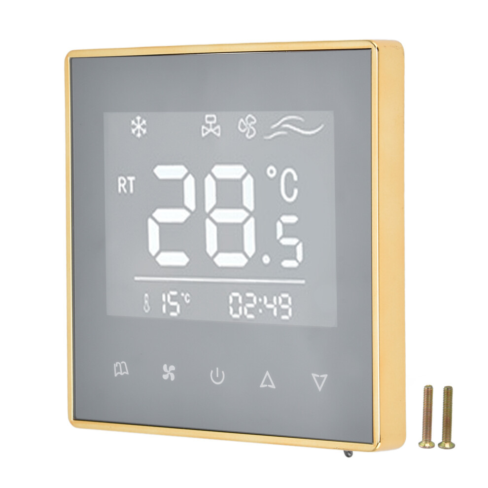 Energy-Saving Touchscreen Temperature Control For Floor Heating, Programmable Digital Thermostat With Flame Retardant And Durable Shell, Voice-Control 9198585837553