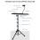Support de projecteur pliable portable avec base antidérapante, 6