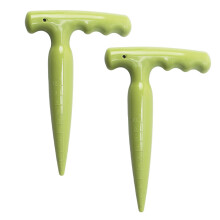 Manual Seeding Planter with Long Ergonomic Handle-green grass