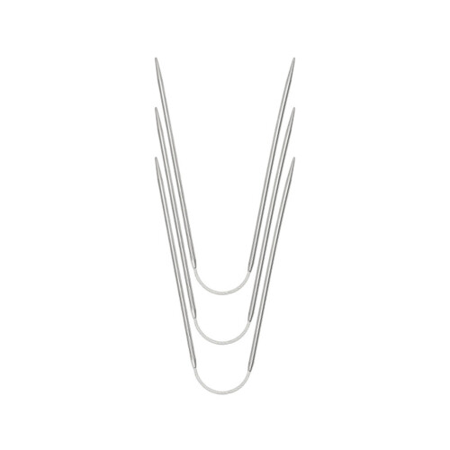3PCS Steel Circular Knitting Needle for Blankets Hat Weaving-B