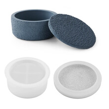 Candle Cup Brush Storage Jar Mold Resin Jar Mold-C wide style