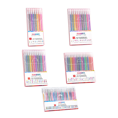 Ensemble de stylos marqueurs à gel à pointe fine de 1-8 couleurs 2