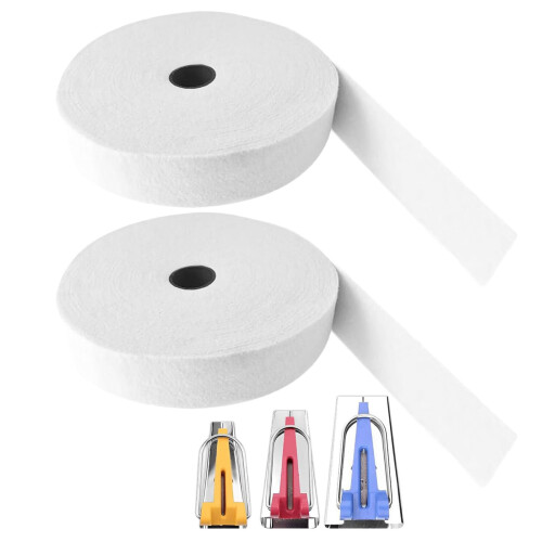 2 Rolls Cotton Blend Batting 2-1/4Inch Wide Batting Strips For