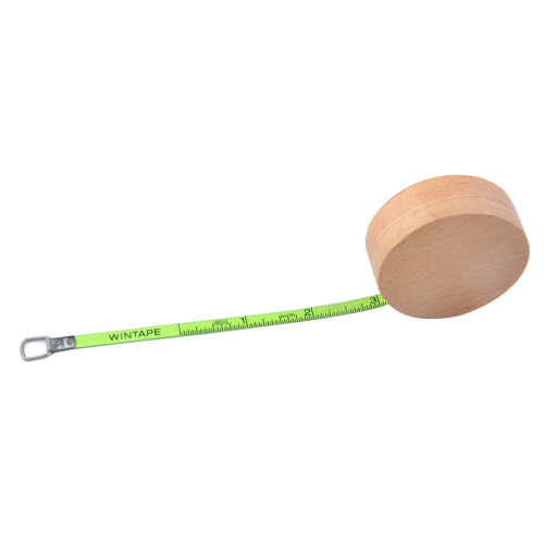2m Tape Measure in Wood Case Ruler for Precise-round