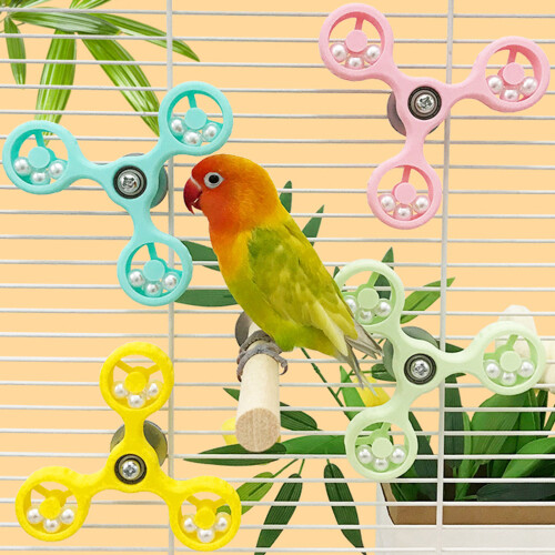 Interactively Rotate Parrots Toy for Mental Stimulation-green 2