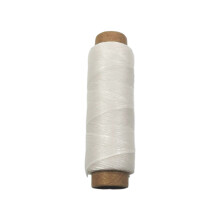 150D 0.8mm Thickness Flat Waxed Cord Waxed Thread Hand-white