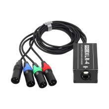 RJ45 auf 4-Kanal-XLR-Sound-3-Pin-Splitter für-A