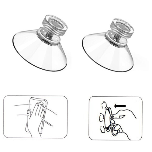 Versatile Suction Cup Hooks, Clear Plastic Pet Material High-Tech Locking Technology For Non-Porous Surface Adhesion, Eco-Friendly Durable Suction 2