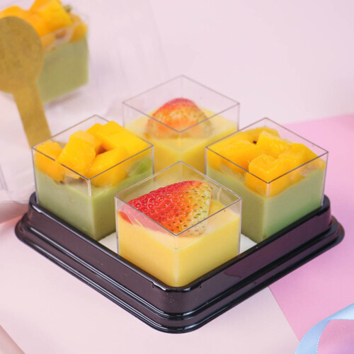 20Ud Vasos Transparentes Para Almacenaje De Postres Y Salsas 1