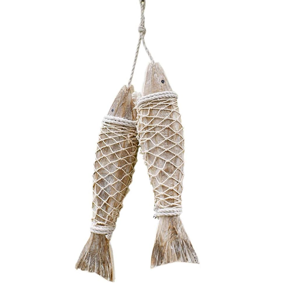 Fishing Themed Nursery Wall Art, Nautical Wood Fish River House Wall Decoration Wooden Fish Decorations Nautical Theme, Hand Carved Nautical Decorated
