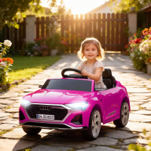 AIYAPLAY Audi Q8 e-tron Sportback Licensed Kids Electric Car w/ Remote - Pink