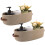 Nursery Storage Container Oval Cotton Rope Storage Baskets With Leather Handles 2Pack Bathroom Organizer 1