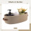 Nursery Storage Container Oval Cotton Rope Storage Baskets With Leather Handles 2Pack Bathroom Organizer 5