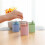 Straw Toothpick Can Automatic Holder Container For Home Blue 2