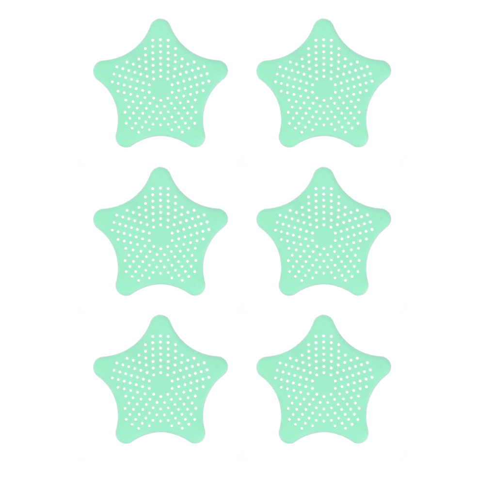 Starfish-Shaped Kitchen Sink Strainer, Shower Drain Hair Catcher With Suction Cups, Fine Mesh Holes Ensure No Hair Or Debris Escapes, Multipurpose Dra 9155353336380