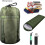10 L Stuff Compression Sacks Nylon Sleeping Bag Storage Drawstring With Adjustable Buckles Orange 2Pack For Backpacking 2