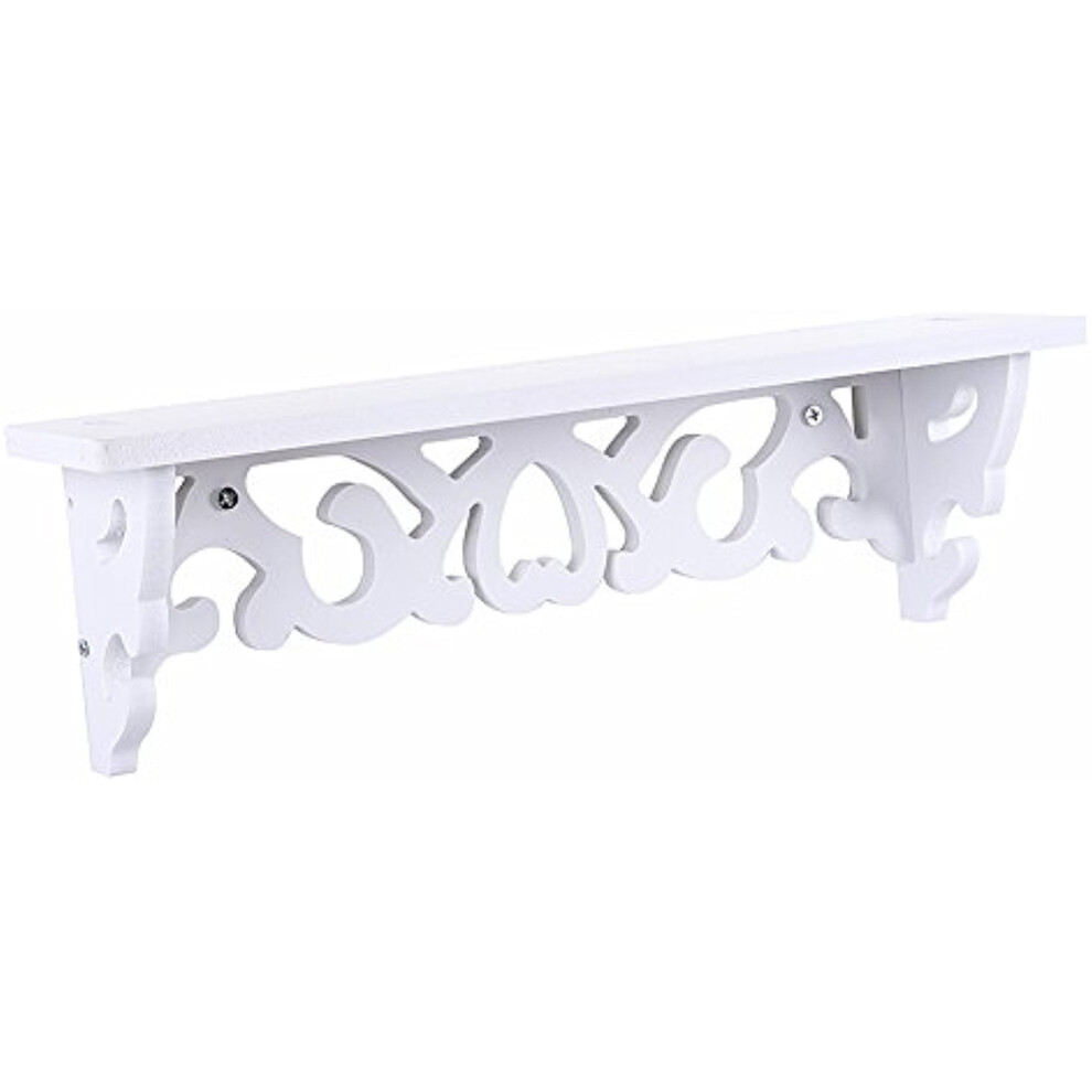 Decorative Floating Shelves For Wall, Rustic Wall Shelves Modern Display Shelves Wall Mounted Carved Wood Storage Rack, Handcrafted Floating Shelves F 9135470043767