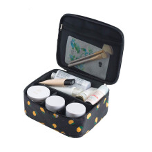 Nécessaire de viagem elegante, grande capacidade, impermeável, com gancho para pendurar, em nylon resistente, ideal para mulheres e homens, com