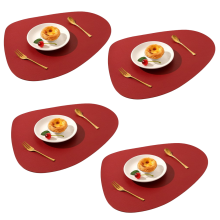Non-Slip Heat Resistant Dining Placemats, Foldable Wipeable Washable Table Mats for Indoor Outdoor Use, Protects Tables from Heat Scratches Damage