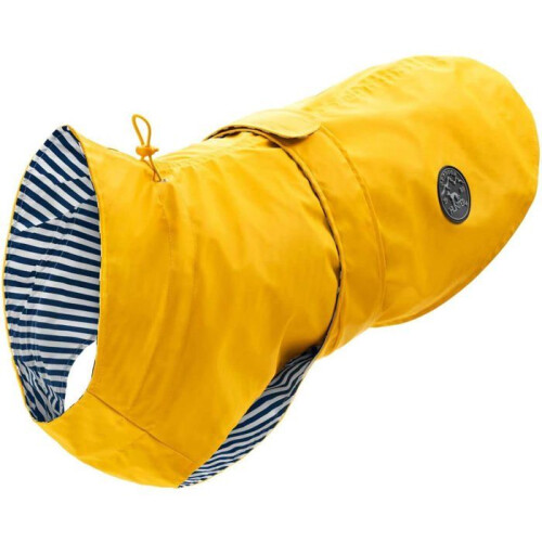 Hunter Abrigo impermeable para perro - HUNTER - Milford - 50 cm - Amarillo - Poliéster - Impermeable - Ajustable 1