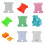 50 Pieces Plastic Thread Bobbins Floss Bobbins, Floss-White 2