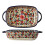 Ceramic Bakeware Casserole Dish With Handles 60 Oz Vintage Daisy Flower Pattern Oven Safe Lasagna Pan 1