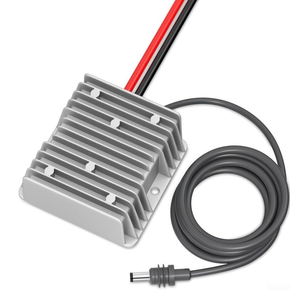 12V/24V To 57V 4.5A Boost Converter, Ip68 Aluminum Shell, Dc Power Supply With Cable, Compatible With Mini Truck Rv Camping 9323874349459