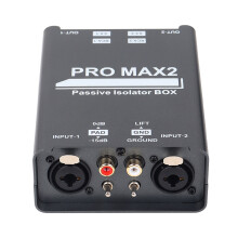 Portable Isolator Mixer Live Broadcast 2 Way Sound Isolator