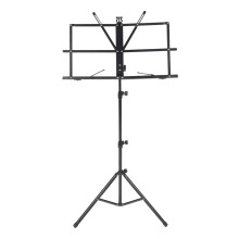 Tripod Stand Tabletop Folding Book Stand 135x47cm Black Portable Bookshelf For Laptop Projector Desktop