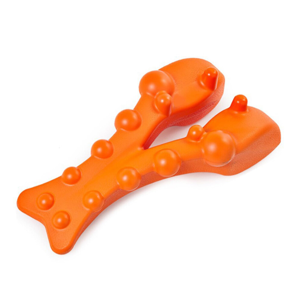Yellow Cervical Traction Device Pillow Neck Stretcher 33X13x5 Cm For Tmj Neck Pain Relief Headache Myofascial Release