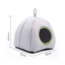Casinha/Cama para Porquinhos-da-Índia com Almofada Removível para Fácil Manutenção, Design Antiderrapante, Confortável e Aconchegante para