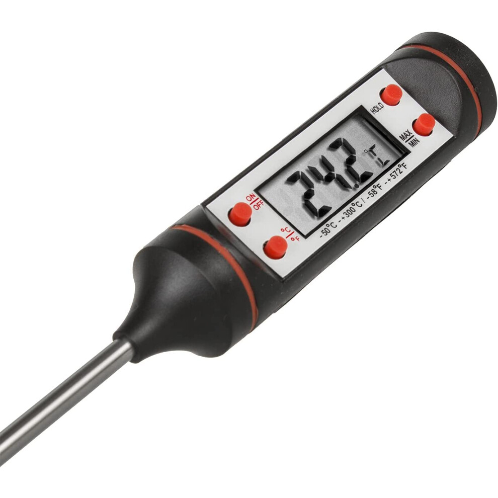 Instant Read Digital Thermometer, Wide Temperature Range (-50C To +300C) For Comprehensive Cooking Applications, Highly Accurate Readings 9155353355725