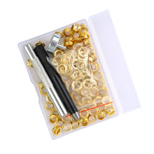 Eyelet Punch Set Metal Eyelets and Grommet Sets for-6mm gold