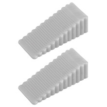 2Pcs Silicone Door Stop Door Stoppers Front Anti Collision-Gray